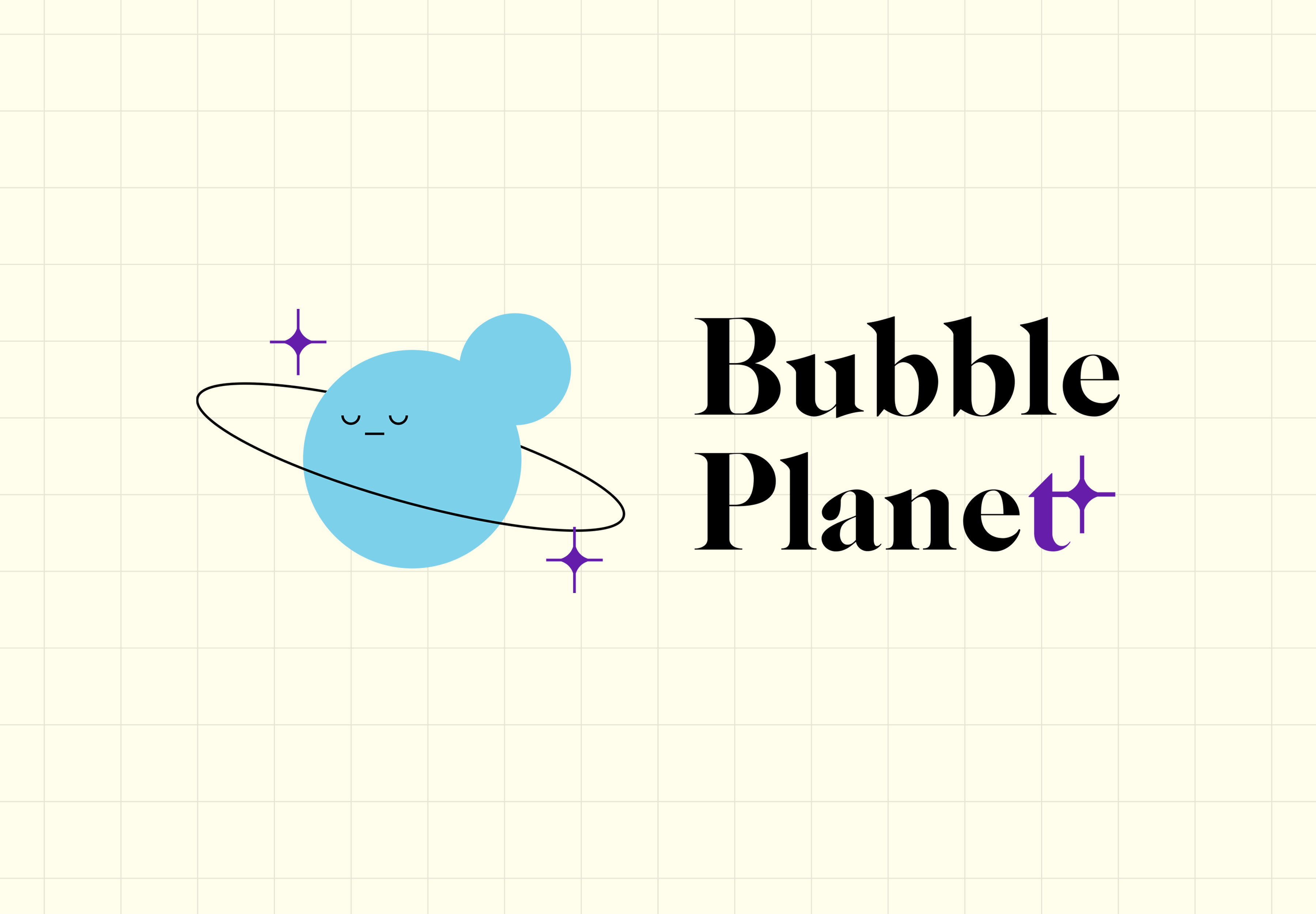 Bubble planet logo